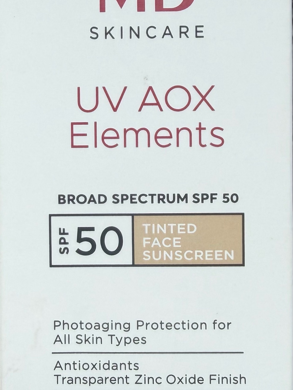EltaMD UV AOX Elements Tinted Face Sunscreen - NEW in BOX exp 12/27